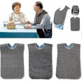 thumbnail image 1 of Baberos para adultos (paquete de 3) con recogemigas - Babero lavable para comer, talla grande. El mejor regalo para adultos., 1 of 4