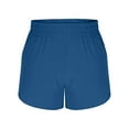 thumbnail image 7 of Fesfesfes Kids' Solid Color Athletic Shorts with Side Zipper Loose Fits Sports Shorts for Boys Girls Summer Outdoor Training(Navy,5-6 Years), 7 of 7