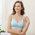 thumbnail image 1 of LSLJS Women's Color Seamless Breathable Super Elastic Feeding Pajamas Sexy Bra, 1 of 3