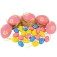 thumbnail image 2 of Northlight 29ct Spring Easter Egg Ornaments - 3.25" - Pink/Blue/Yellow, 2 of 6