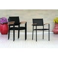 thumbnail image 6 of Amazonia Budapest 5 Pieces Lazy Susan Teak Finish Round Patio Dining Set, 6 of 8
