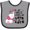 Heather and Black, variant on Inktastic My Uncle Loves Me Lots and Lots Cute Elephant Boys or Girls Baby Bib