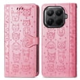 thumbnail image 1 of Funda Cartera FOXDOCK para Xiaomi 15T Pro , Flip PU con Relieve de Gatos y Perros, Tarjetero y Soporte, 1 of 6
