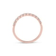 thumbnail image 4 of FB Jewels 10kt Rose Gold Womens Round Diamond Stackable Band Ring 1/6 Cttw, 4 of 4