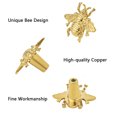 thumbnail image 3 of BE-TOOL 2 Pack Copper Drawer Knob Single Hole Bee Shape Pulls for Furniture Cabinet Cupboard Dresser Golden, 3 of 8