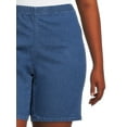 thumbnail image 5 of Just My Size Women's Plus Elastic Waist Stretch Bermuda Shorts, 5 of 6