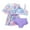 j-46Purple50, variant on MEZZALL Kids Girls Swimwear 3 Piece Set With Floral Cover Up Cute Cartoon Print Toddler Bikini Swimsuit Beach Pool Summer Vacation Swimwear Relaxed Fit Beachwear