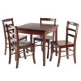 thumbnail image 1 of Pulman - Mesa extensible de 5 piezas con sillas con respaldo en escalera, nogal Winsome Trading Inc 94535, 1 of 2