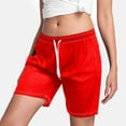thumbnail image 2 of WAYUTE Women Shorts Fashionable Printed Drawstring Shorts Summer Elastic Waist Casual and Lightweight with Pockets, 2 of 8