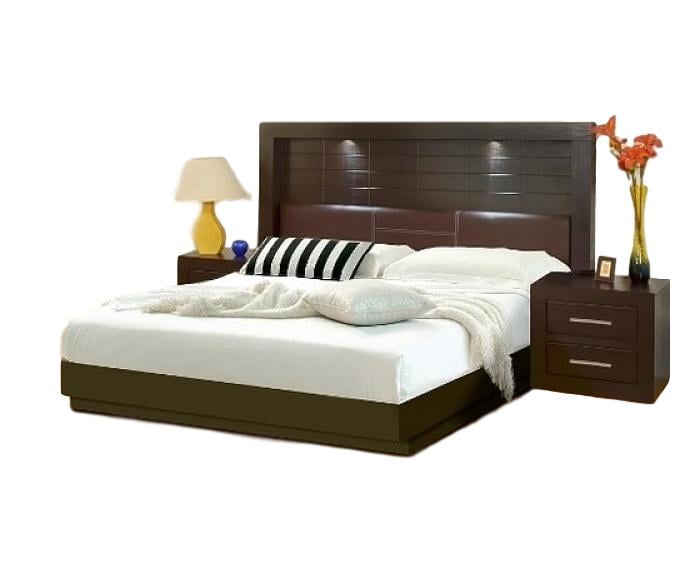 Recamara Kessa Muebles Argelia Matrimonial Café 5 piezas | Bodega ...