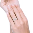 thumbnail image 6 of Simulated Cubic Zirconia Size-5 Sideways Cross Ring Round 925 Sterling Silver, 6 of 7