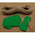 thumbnail image 1 of 100 Pcs Rectangular Shape Blank Tags Bonbonniere Wedding Favor Hang Tag with Free Natural Jute Twine - Colours Available, 1 of 7
