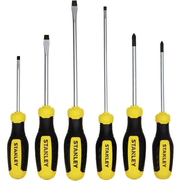 Stanley, Fluted Standard Phillips Screwdriver Set 6 Pieces