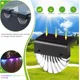thumbnail image 3 of Luces solares para luces de jardín al aire libre, impermeables solares para decoración de jardines Luces LED de jardín de 4 piezas para patio y escaleras, 2 modos LED Color cálido/cambio de JFHHH pequeña, 3 of 5