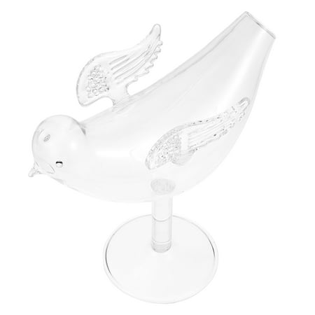 

NUOLUX 1Pc Glass Cup Transparent Cup Wing Bird Design Cocktail Cup Creative Wine Cup