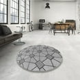thumbnail image 4 of Ahgly Tapis Rectangulaire Lavable en Machine Intérieur Transitionnel Gris Fumé, 2 Pieds x 4 Pieds, 4 of 7