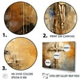 thumbnail image 3 of Designart "Gilded Spiritual Minimalism I" Religious Landscape Floater Framed Canvas Wall Art, 3 of 5