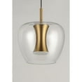 thumbnail image 4 of ET2 E24162-18BKGLD Newton LED Pendant Light 9W 3000K, Black / Gold, 4 of 5