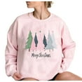 thumbnail image 4 of ‌FDGIU Women's Christmas Sweatshirt 2025 – Fleece Lined Pullover, Merry & Bright Holiday Top, 4 of 5
