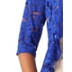 thumbnail image 5 of INSPIRE CHIC Chaqueta Bolero Ligera de Encaje Floral con Volantes y Manga Corta Abierta para Mujeres XL Azul Real, 5 of 6