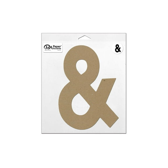 Chipboard Punctuation 11" Ampersand 1pc Natural