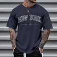 thumbnail image 2 of Camiseta de manga corta con cuello redondo y estampado de arbolitos para hombre, ideal para la playa en verano - Poliéster, informal/viajes/uso diario - Ligera, cómoda y transpirable, 2 of 3