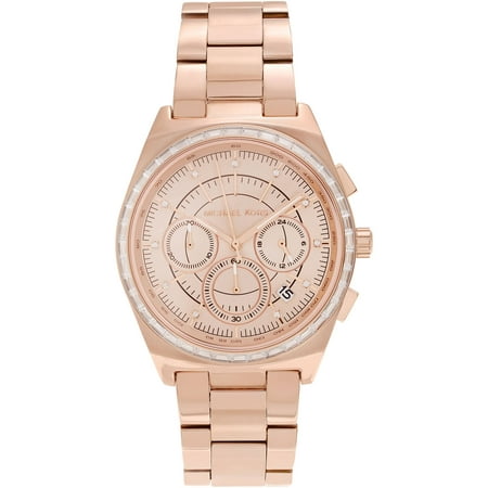 Michael Kors Women's Stainless Steel MK6422 Vail Crystal Accent Chronograph Dial Dress Watch, Link Bracelet