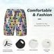 thumbnail image 3 of Balery Llamas Colorful Bañador para hombre, shorts de playa de secado rápido con entrepierna y forro de compresión-Medium, 3 of 6
