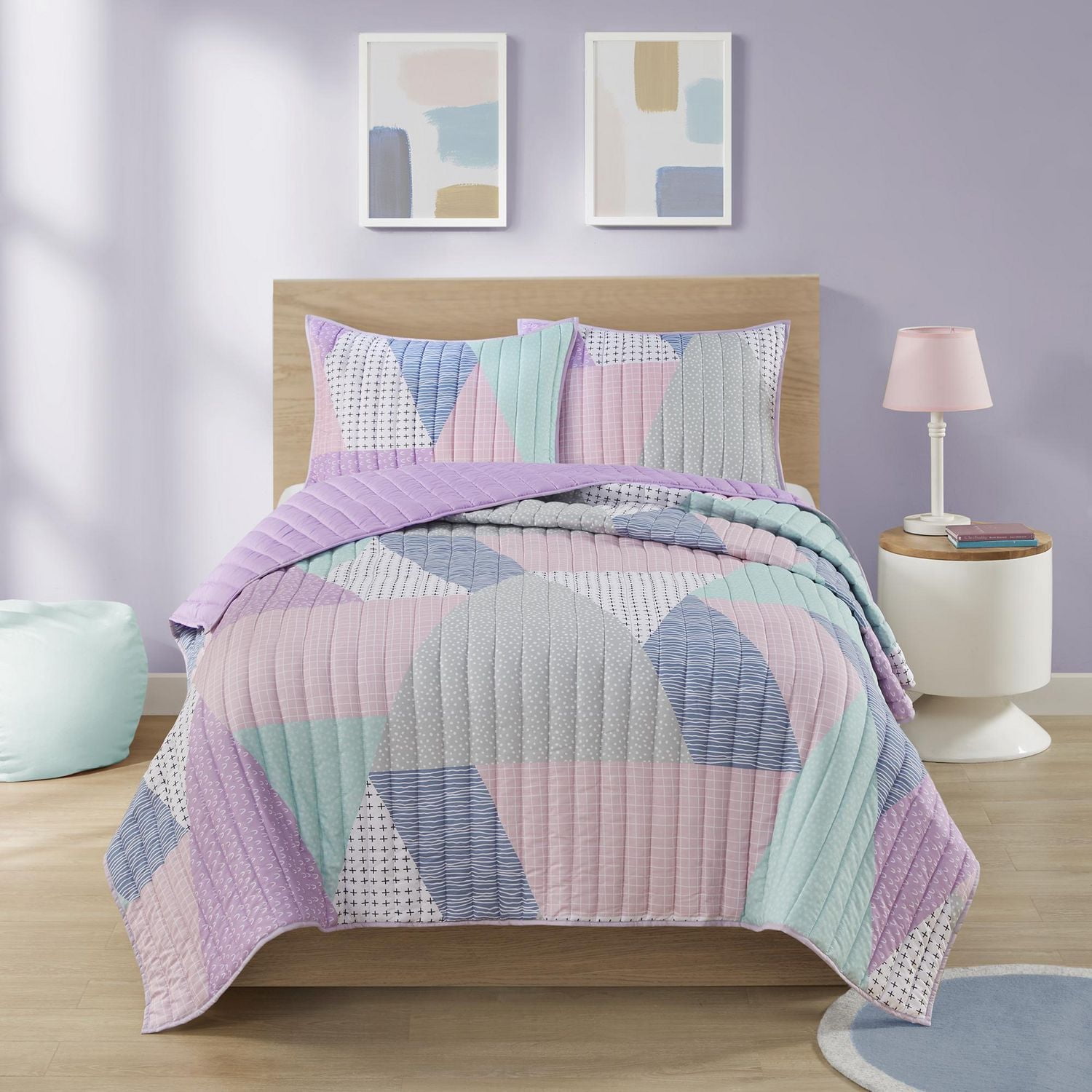 Mainstays Kids River 3 Piece Quilt Set Twin/Double