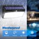 thumbnail image 3 of Luces solares con sensor de movimiento Peasur 368 LED, paquete de 6, 3 of 7
