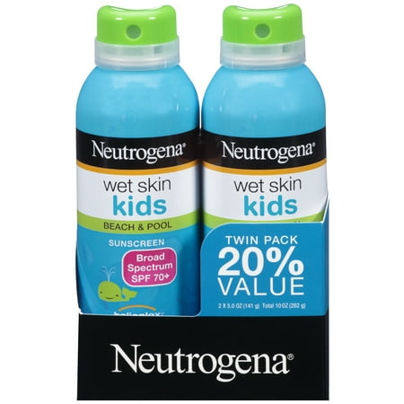 Neutrogena Kids Water-Resistant Sunscreen Spray SPF 70, Oil-Free, 5 oz (Best Sweat Resistant Sunscreen)