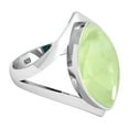 thumbnail image 3 of Natural Prehnite Women Jewelry 925 Sterling Silver Ring, 3 of 10