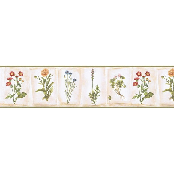 Bordure de Papier Peint Floral CJ80017B