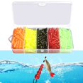 thumbnail image 4 of Mosiee 250 Pcs Perles de Pêche Empilées Perles de Truite Flottant Citrouille Bouchon Perles Rondes, 4 of 9