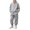 Grey, variant on Half Zip Sweatshirt Set for Boys School Baggy Tracksuit Moc𝗄 Neck Pullover Tops Wide Leg Sweatpants Sets Jogger Outfits Girls 2Pcs Loose Hooded Sport Outfit