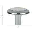 thumbnail image 5 of Mainstays 1-1/4" (32mm) Classic Cabinet Knob, Chrome and White, 10 Pack, 5 of 7