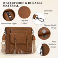 thumbnail image 4 of Bandolera RAINSMORE de piel impermeable para mujer, 4 of 6