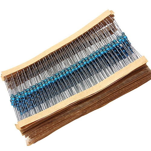Besufy 300Pcs 1/4W 30 Values Metal Film Resistors 1% Tolerance Assorted Kit Set