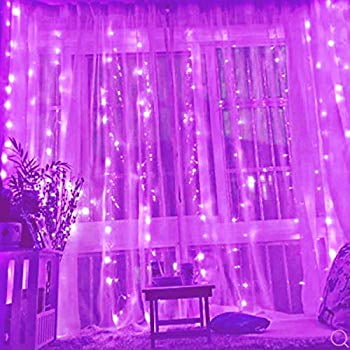 purple bedroom lights