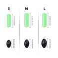 thumbnail image 3 of 300Pcs Soft Silicone Fishing Float Bobbers Stoppers Oval/Cylinder Float Sinkers Stops Fishing Accessories Enduring, 3 of 8