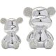 thumbnail image 3 of Collectible Figures Large Bear Cub Bling Home Decoration - silver, 3 of 5