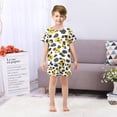 thumbnail image 7 of Leopard Print Pattern Summer Pajama Set Soft Cotton Short Sleeve Sleepwear 2PCS Pajama Sets Breathable Lounge Set Size 12Y, 7 of 7