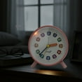 thumbnail image 4 of REGALWOVEN Mechanical Alarm Clock, Colorful Square Numbers Design, Durable Metal Material for Living Room Grey 3.7"L x 1.7"W x 4.1"H, 4 of 5