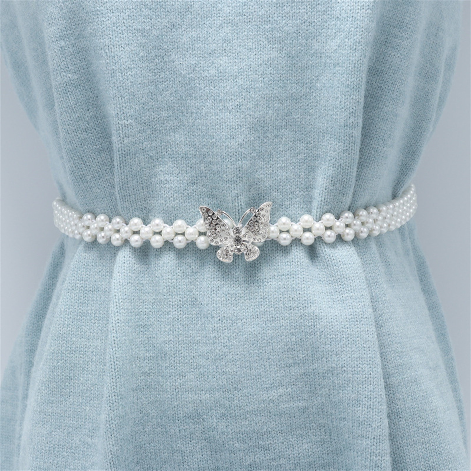 Pgeraug gifts for women Versatile Fashion Pearl Diamond Flower Waist ...