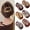 Color Random 6-piece, variant on 3 Pack Tortoiseshell Hair Claw Clips, Non-Slip Strong Hold Jaw Clips for Medium & Thick Hair