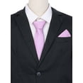 thumbnail image 5 of INSPIRE CHIC Men's Necktie Sets Polka Dot Ties with Matching Pocket Square Tie for Wedding Business Mauve, 5 of 5