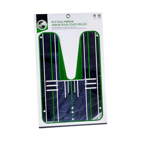 Divot Golf Practice Putting Mirror Silver Putting Aids New