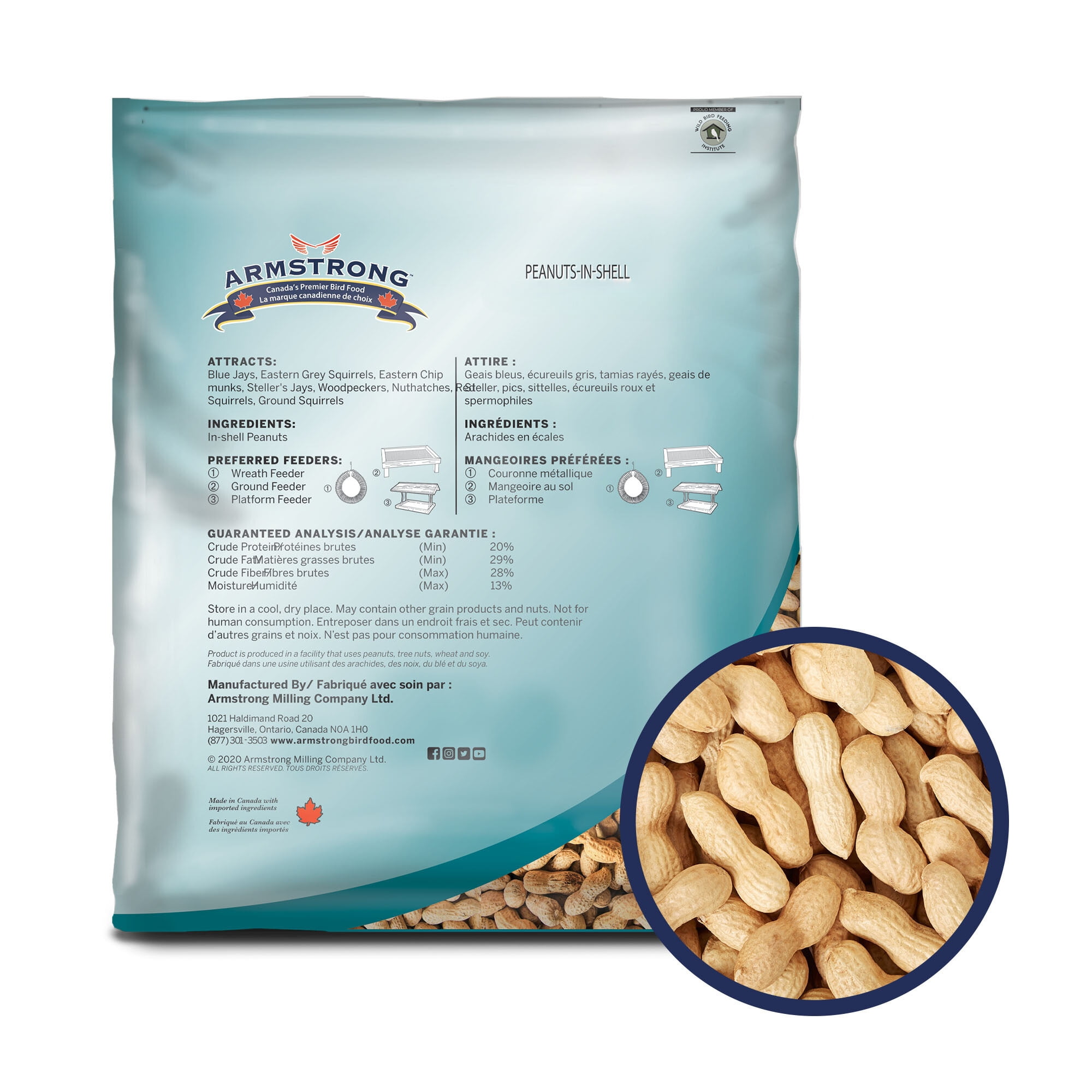 Armstrong Wild Bird Food Peanuts-In-Shell Bird Seed, 6lbs