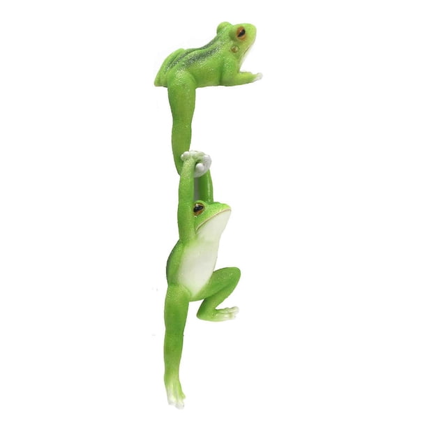 Cartoon Frogs Resins Statue Hanging Ornament Desktop Flower Pots Hangers Planter Hook Garden Landscaping Decoration