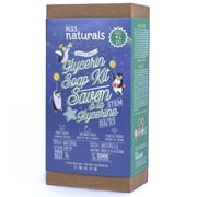 Kiss Naturals: Glycerin Soap Kit - Make 16 Soaps, DIY Kids Beauty, Organic Ingredients, Natural Fragrances, Mica-Based Colors, STEM Activity, Ages 6+